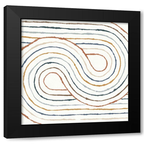 Rainbow Road I Black Modern Wood Framed Art Print with Double Matting by Hershey, Moira