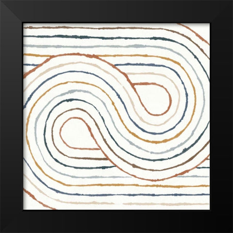 Rainbow Road I Black Modern Wood Framed Art Print by Hershey, Moira