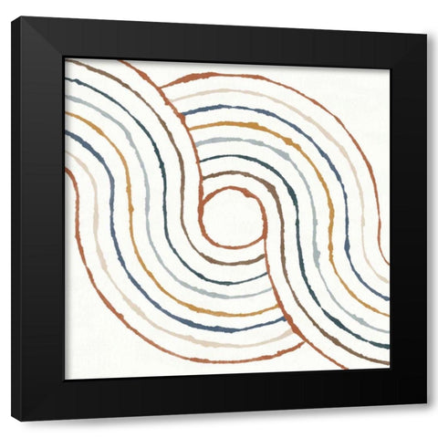 Rainbow Road II Black Modern Wood Framed Art Print with Double Matting by Hershey, Moira