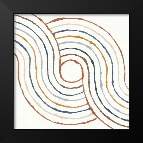 Rainbow Road II Black Modern Wood Framed Art Print by Hershey, Moira