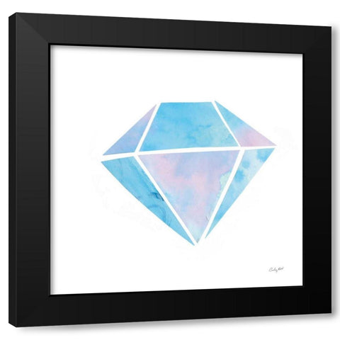 Shine III Black Modern Wood Framed Art Print with Double Matting by Prahl, Courtney