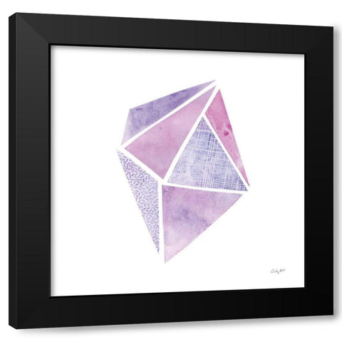 Shine VI Black Modern Wood Framed Art Print with Double Matting by Prahl, Courtney