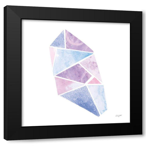 Shine VII Black Modern Wood Framed Art Print with Double Matting by Prahl, Courtney