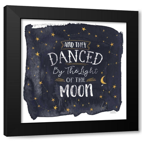 Celestial Love II Sq Black Modern Wood Framed Art Print by Marshall, Laura