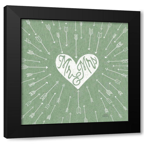 Lovestruck I Sq Black Modern Wood Framed Art Print by Marshall, Laura