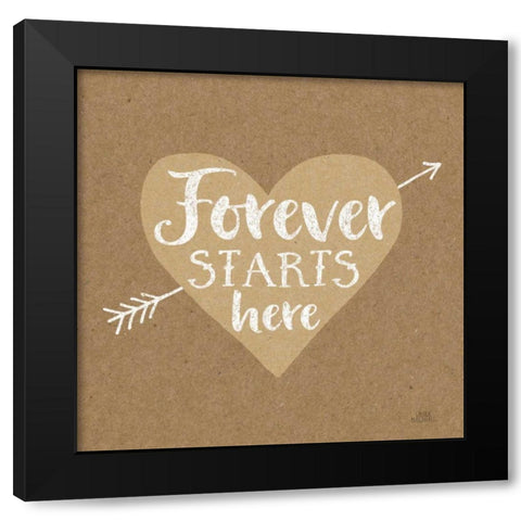 Lovestruck III Sq Black Modern Wood Framed Art Print by Marshall, Laura