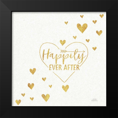 Lovestruck IV Sq Black Modern Wood Framed Art Print by Marshall, Laura