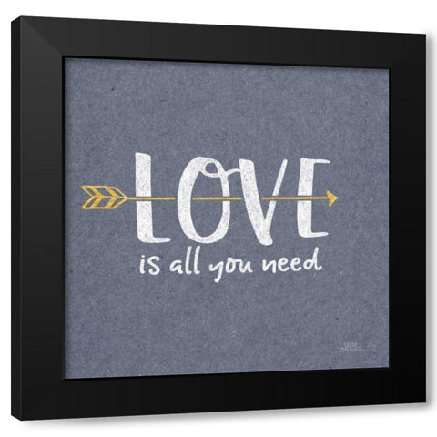 Lovestruck V Sq Black Modern Wood Framed Art Print by Marshall, Laura