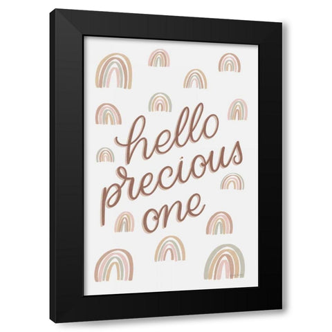 Boho Nursery X Black Modern Wood Framed Art Print with Double Matting by Thorns, Becky