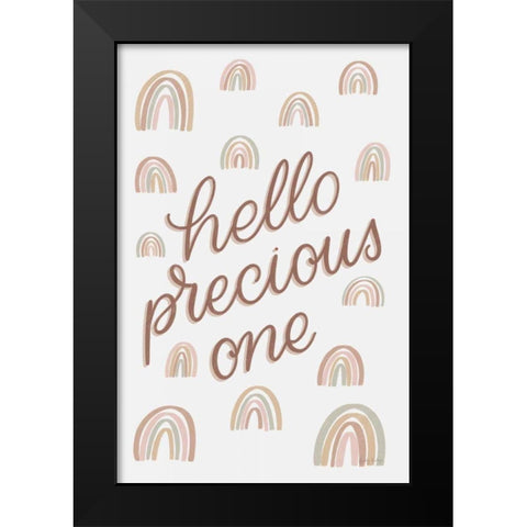 Boho Nursery X Black Modern Wood Framed Art Print by Thorns, Becky