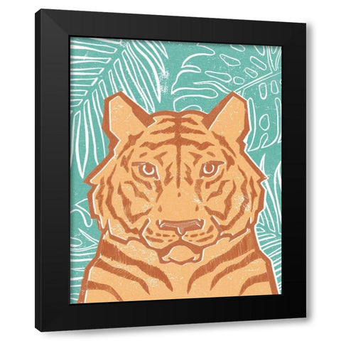 Jungle I Black Modern Wood Framed Art Print by Hershey, Moira
