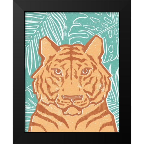 Jungle I Black Modern Wood Framed Art Print by Hershey, Moira