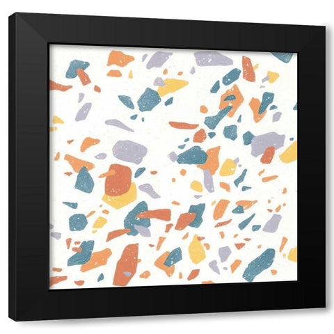 Terrazzo Sunset II Black Modern Wood Framed Art Print with Double Matting by Hershey, Moira