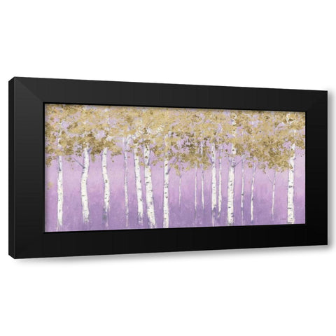 Shimmering Forest Lavender Crop Black Modern Wood Framed Art Print by Wiens, James