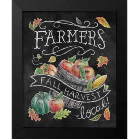 Harvest Chalk II Black Modern Wood Framed Art Print by Urban, Mary