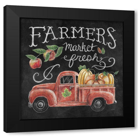 Harvest Chalk VII Black Modern Wood Framed Art Print by Urban, Mary