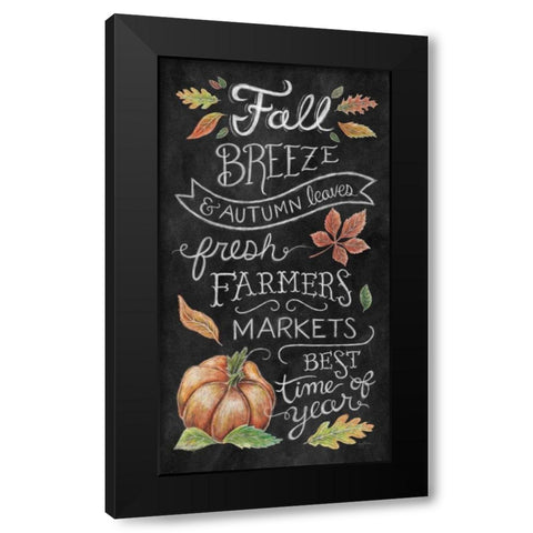 Harvest Chalk X Black Modern Wood Framed Art Print with Double Matting by Urban, Mary