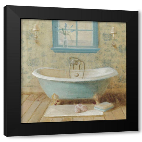 Victorian Bath I Black Modern Wood Framed Art Print with Double Matting by Nai, Danhui