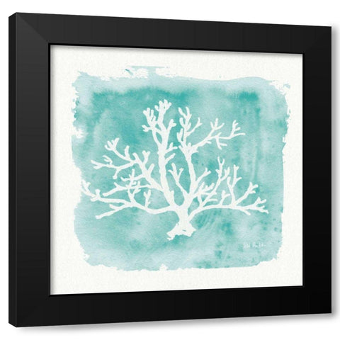 Water Coral Cove V Black Modern Wood Framed Art Print with Double Matting by Audit, Lisa