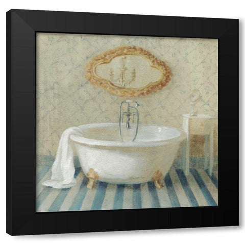 Victorian Bath II Black Modern Wood Framed Art Print with Double Matting by Nai, Danhui