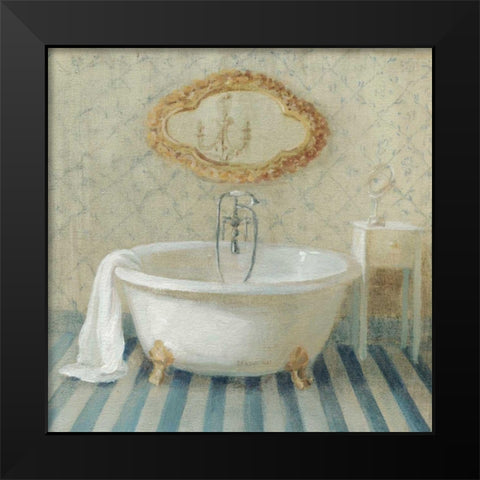 Victorian Bath II Black Modern Wood Framed Art Print by Nai, Danhui