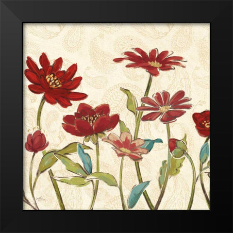 Red Gold Beauties III Crop Black Modern Wood Framed Art Print by Penner, Janelle