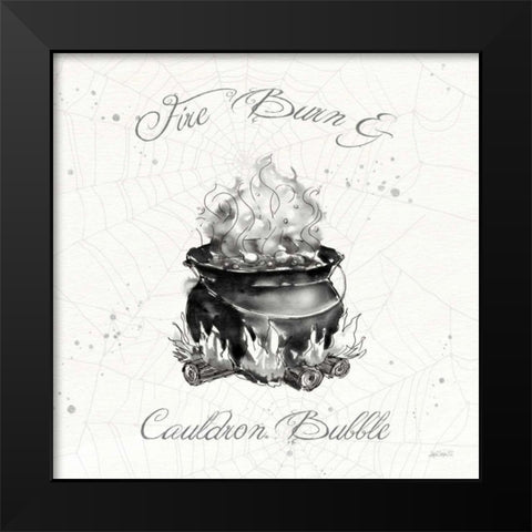 Phantoms of the Night II Black Modern Wood Framed Art Print by Tavoletti, Anne