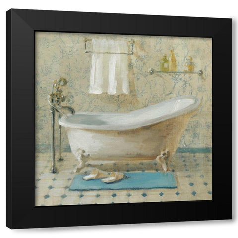 Victorian Bath III Black Modern Wood Framed Art Print with Double Matting by Nai, Danhui