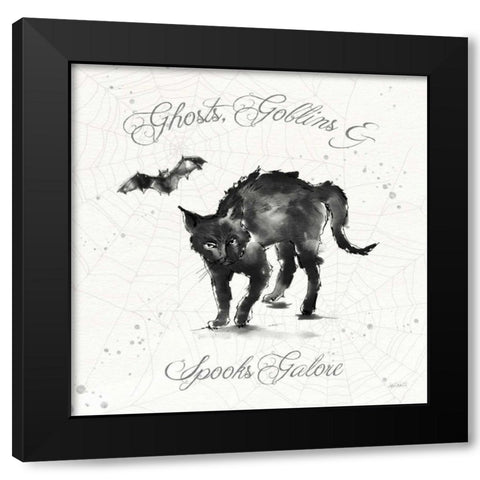 Phantoms of the Night IX Black Modern Wood Framed Art Print with Double Matting by Tavoletti, Anne