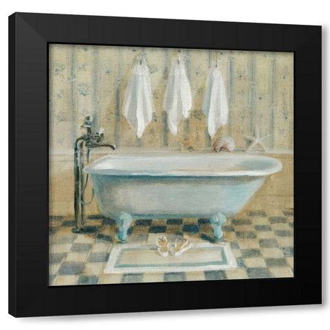 Victorian Bath IV Black Modern Wood Framed Art Print with Double Matting by Nai, Danhui