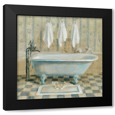 Victorian Bath IV Black Modern Wood Framed Art Print by Nai, Danhui