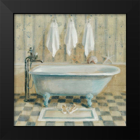 Victorian Bath IV Black Modern Wood Framed Art Print by Nai, Danhui