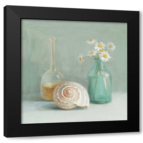 Chamomille Spa Black Modern Wood Framed Art Print with Double Matting by Nai, Danhui