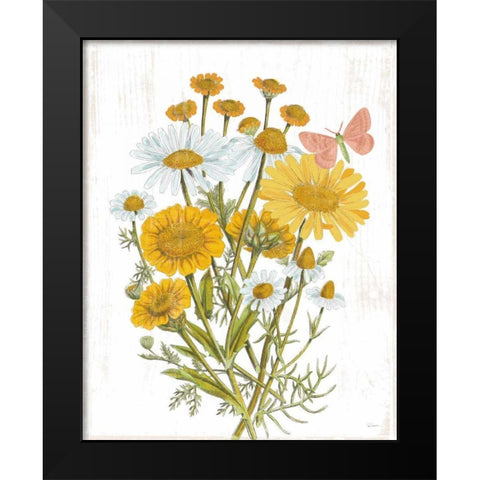 White Barn Flowers X Black Modern Wood Framed Art Print by Schlabach, Sue