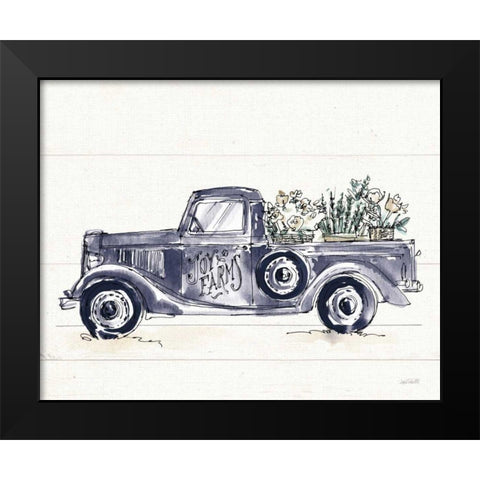 Modern Farmhouse VIII Navy No Words Black Modern Wood Framed Art Print by Tavoletti, Anne