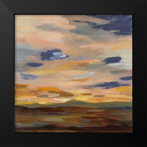 High Desert Sky III Navy Black Modern Wood Framed Art Print by Vassileva, Silvia