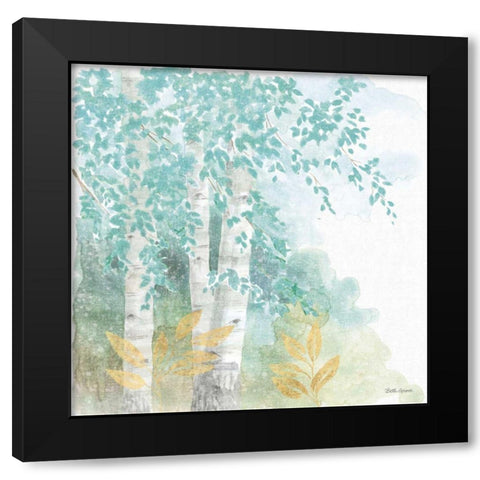 Natures Leaves II Black Modern Wood Framed Art Print by Grove, Beth
