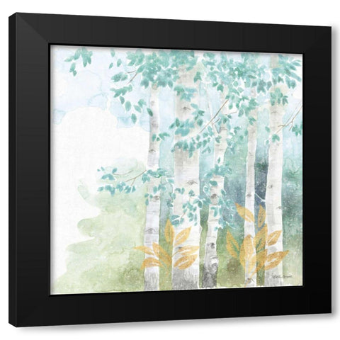 Natures Leaves III Black Modern Wood Framed Art Print by Grove, Beth