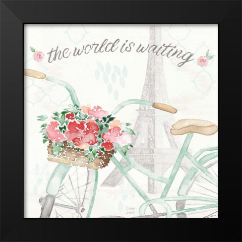 Boho Ride III Black Modern Wood Framed Art Print by June, Dina