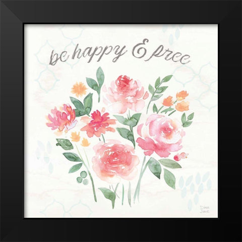 Boho Ride V Black Modern Wood Framed Art Print by June, Dina