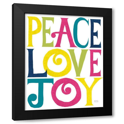 Holiday on Wheels X Bright Black Modern Wood Framed Art Print by Mullan, Michael