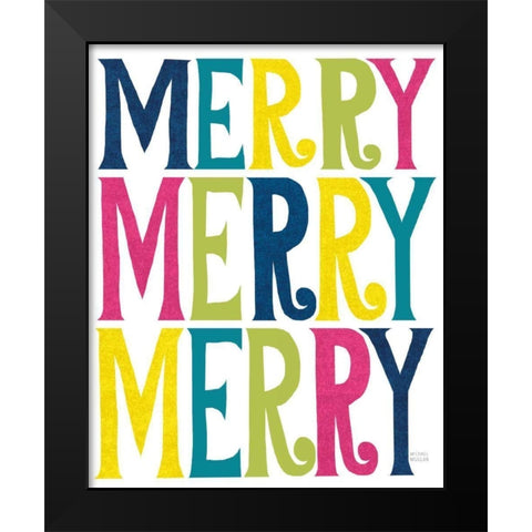 Holiday on Wheels XI Bright Black Modern Wood Framed Art Print by Mullan, Michael