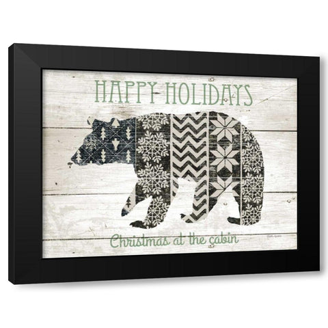Nordic Holiday II Neutral Black Modern Wood Framed Art Print with Double Matting by Grove, Beth