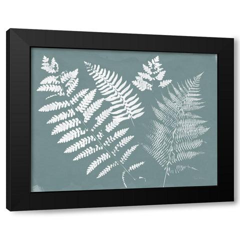 Nature by the Lake Ferns II Gray Mist Crop Black Modern Wood Framed Art Print with Double Matting by Rhue, Piper