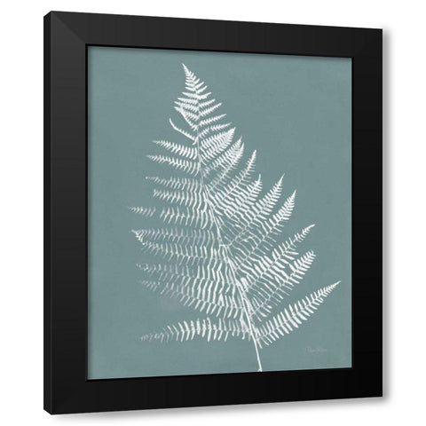 Nature by the Lake Ferns VI Gray Mist Crop Black Modern Wood Framed Art Print by Rhue, Piper