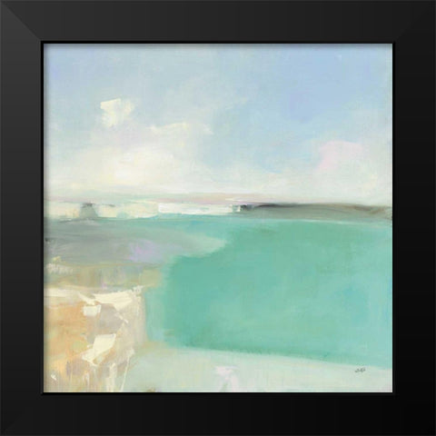 Summer Coastline Black Modern Wood Framed Art Print by Purinton, Julia