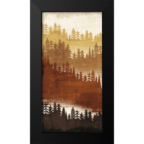 Mountainscape Spice Panel I Black Modern Wood Framed Art Print by Mullan, Michael
