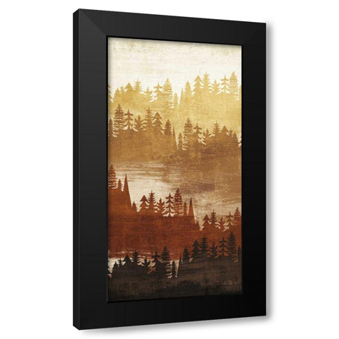 Mountainscape Spice Panel II Black Modern Wood Framed Art Print by Mullan, Michael