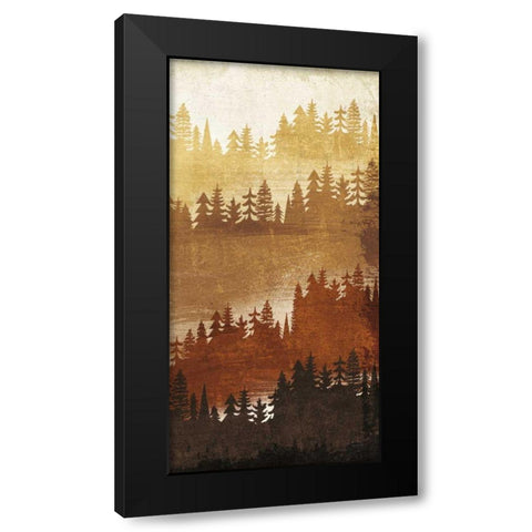 Mountainscape Spice Panel III Black Modern Wood Framed Art Print by Mullan, Michael