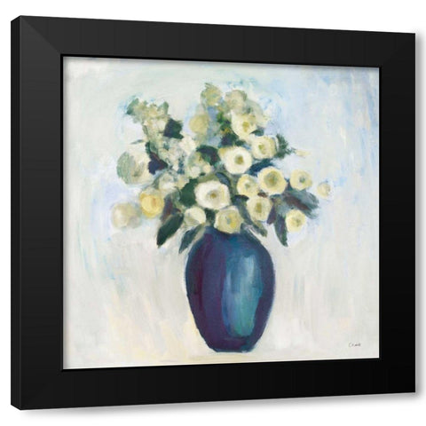 Spring Flowers Light Black Modern Wood Framed Art Print by Clark, Michael